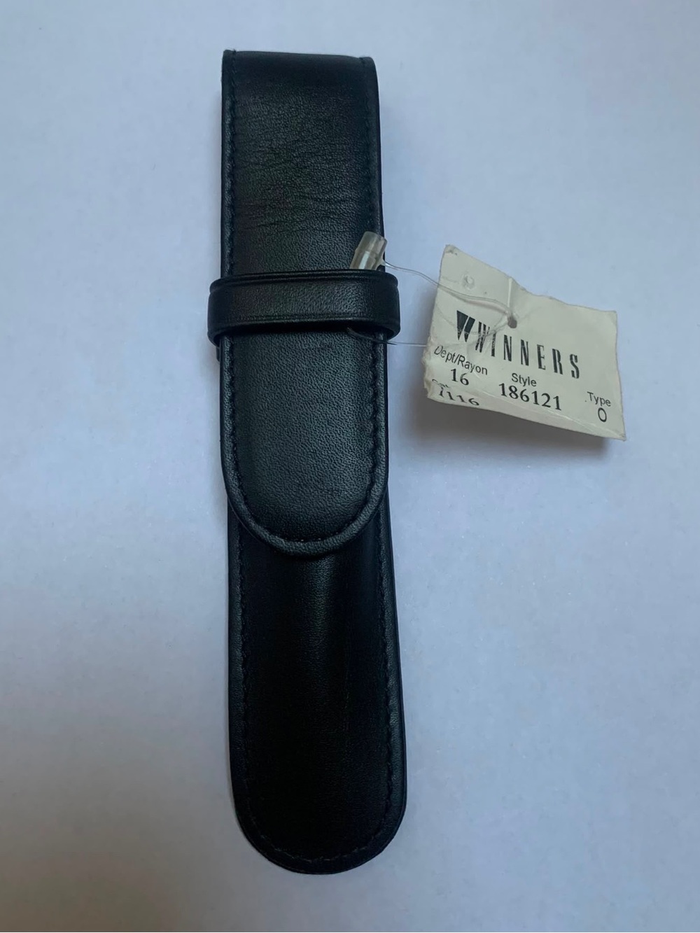 BNWT-Rare 90’s Coach Black Leather single pen holder
